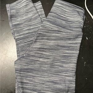 lululemon athletica Gray Striped Leggings